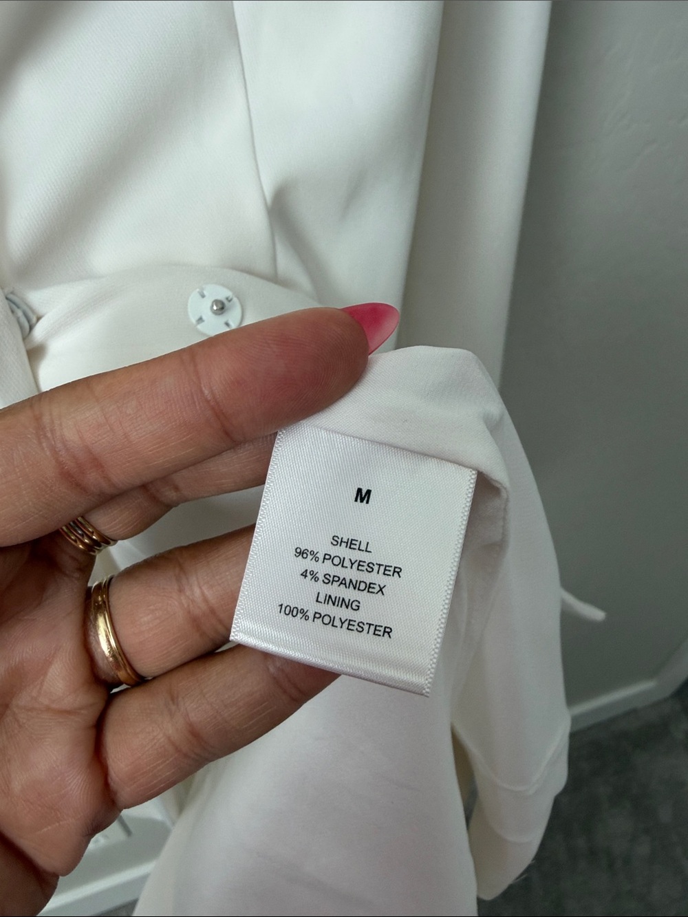 Carbon 38 White Double Breasted Belted Blazer Size M - Picture 5 of 7